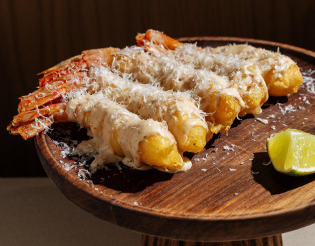 Shrimp Tempura with Sesame Sauce